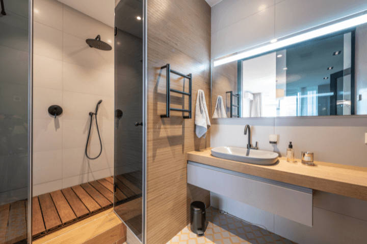 wooden bathroom design