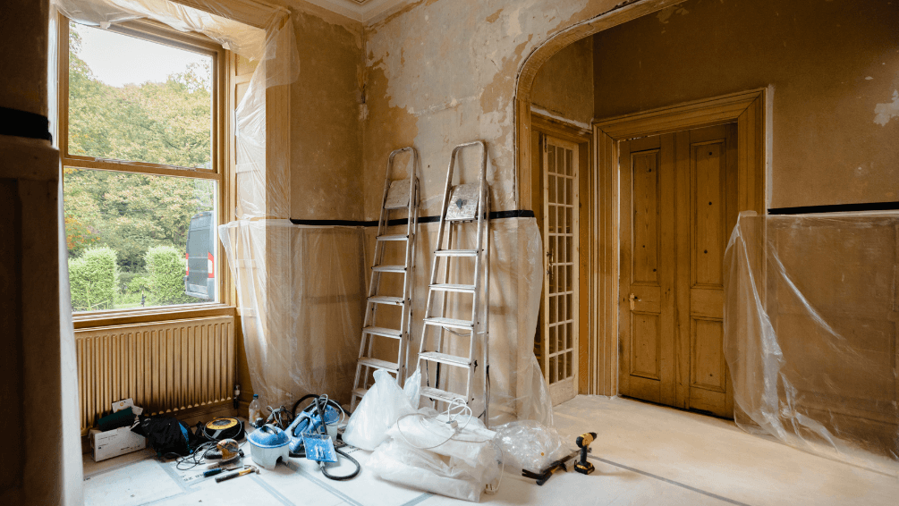 Intérieur de maison en rénovation