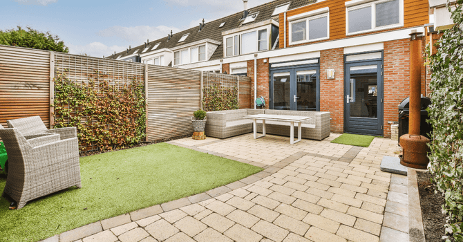 Terrasse en pavé