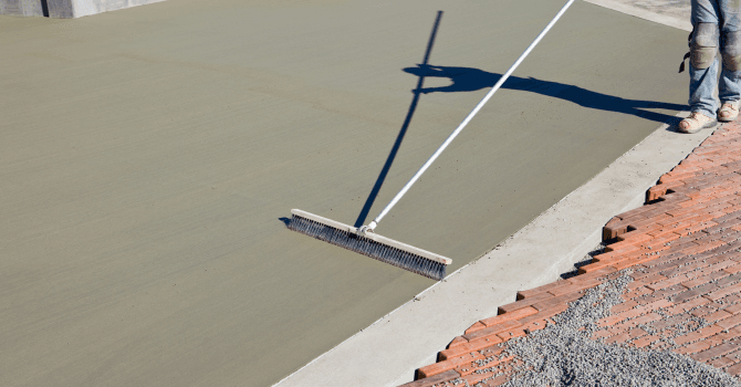 terrasse extérieure en béton