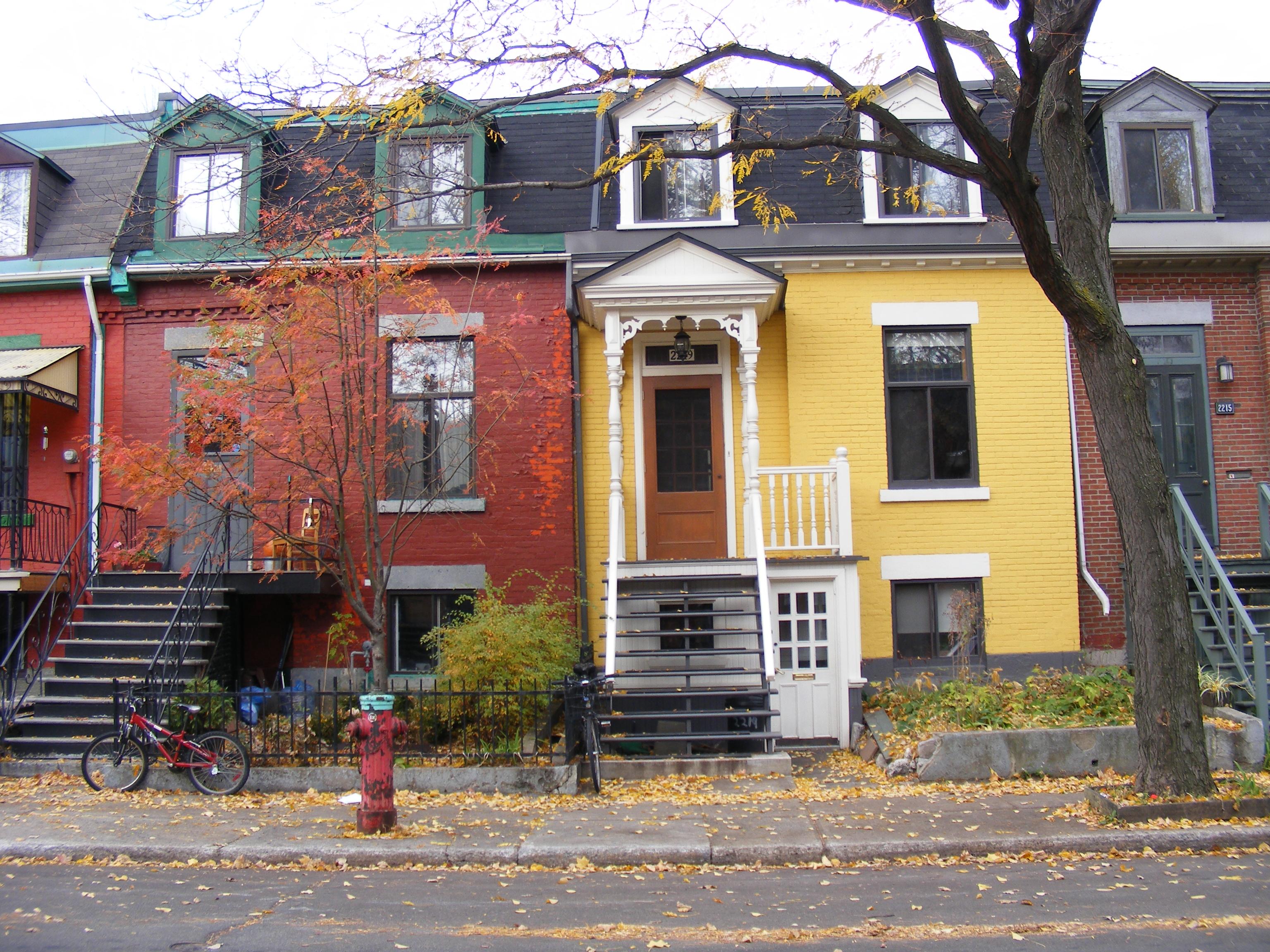 Maison patrimoniales rue de Coursol Montréal