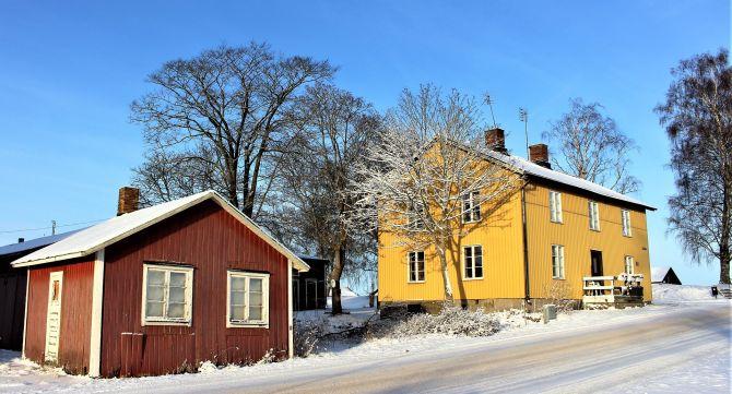 maison en hiver