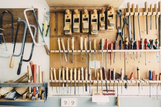 Établi et outils de rénovation