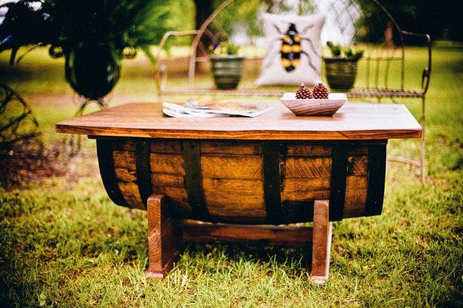 Table extérieure en bois