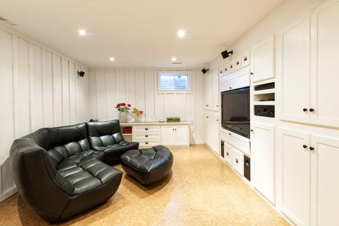 Basement living room