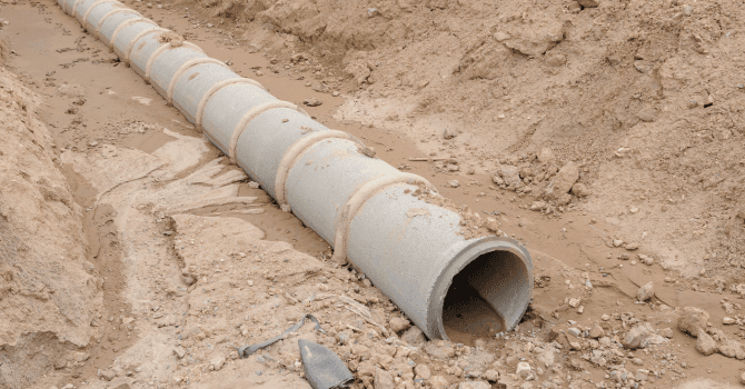 pose d'un drain français