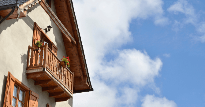 balcon en bois