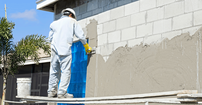 Maison stucco