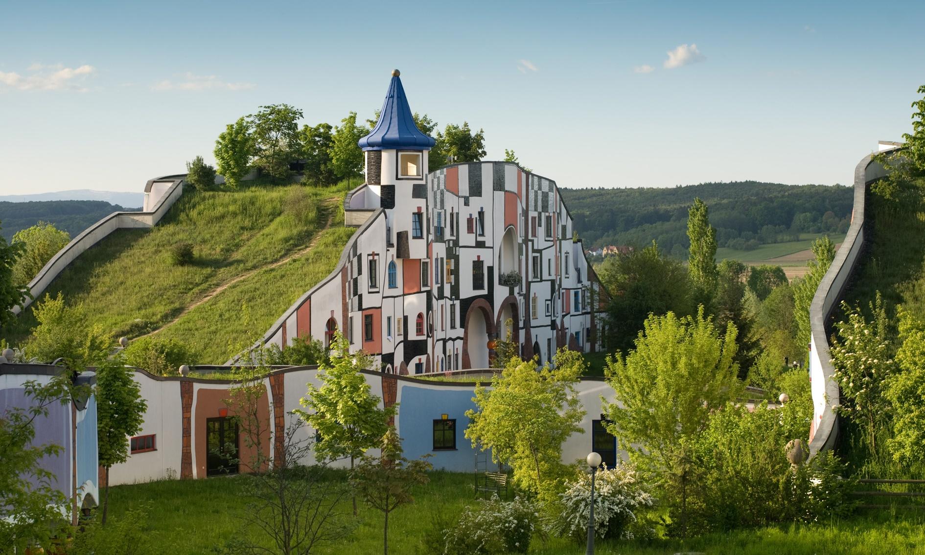 Hundertwasser toit vert