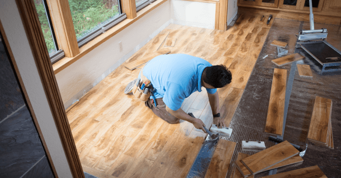 installation plancher bois franc