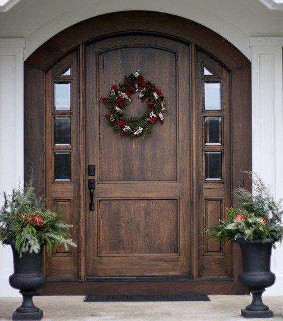 porte d'entrée en bois_Pinterest